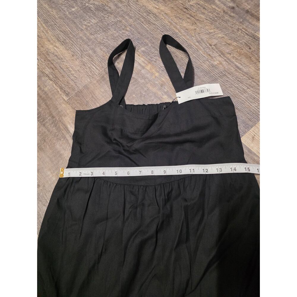 The Drop Dress Womens XXS Black Britt Tiered Maxi Tent Tencel NWT - Picture 3 of 7